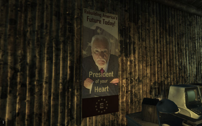3. John Henry Eden (Fallout 3), Top 10 prezydentów w grach