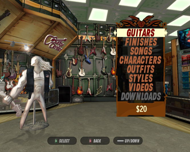 Piosenka młodych wioślarzy, Guitar Hero III - sklep z gitarami