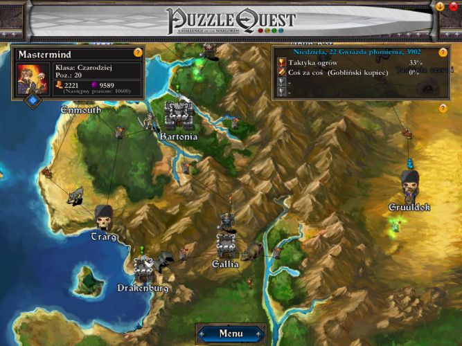 Na pomoc Bartonii , Puzzle Quest: Challenge of the Warlords - recenzja