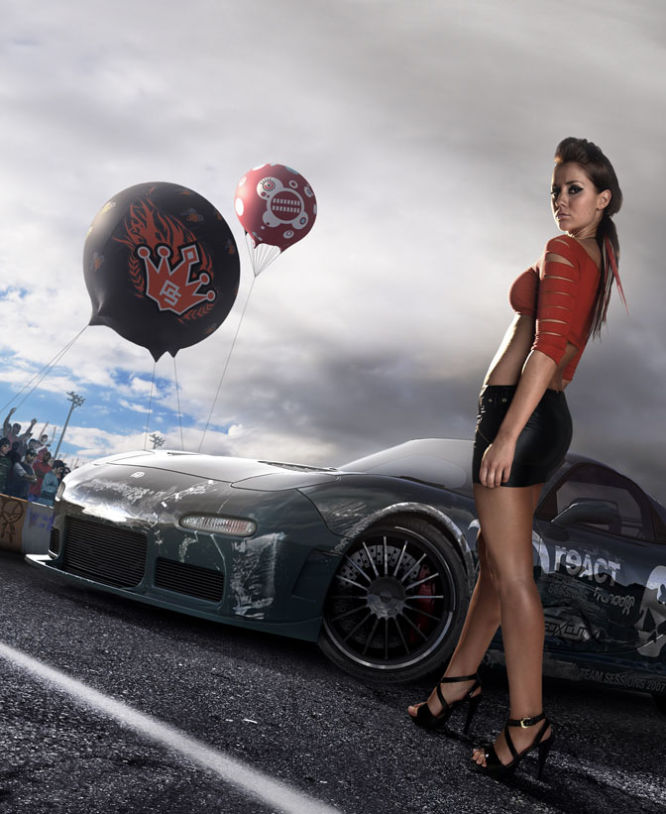 Krystal Forscutt, Dzień 3 - Need for Speed: The Run - Top model, czyli co nieco o modelkach promujących serię