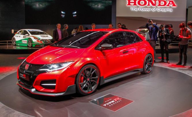Honda Civic Type-R Concept, 10 najgorętszych aut z Genewy - czym będziemy ścigać się w nadchodzących samochodówkach?