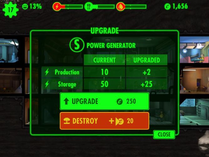 Ulepszanie pokoi, Fallout Shelter - poradnik dla początkujących graczy