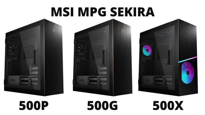 Trzy oblicza obudowy MSI MPG SEKIRA 500 - czym się różnią?