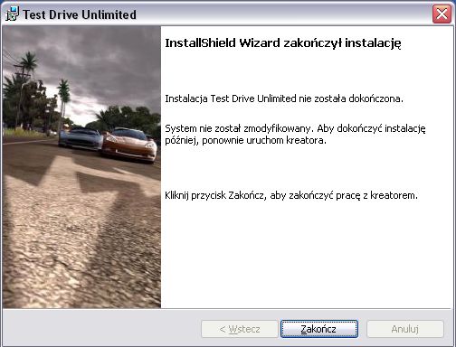 Podczas próby instalacji gry występuje komunikat o niepowodzeniu instalacji. (Windows XP 64bit,  Windows Vista 64bit)